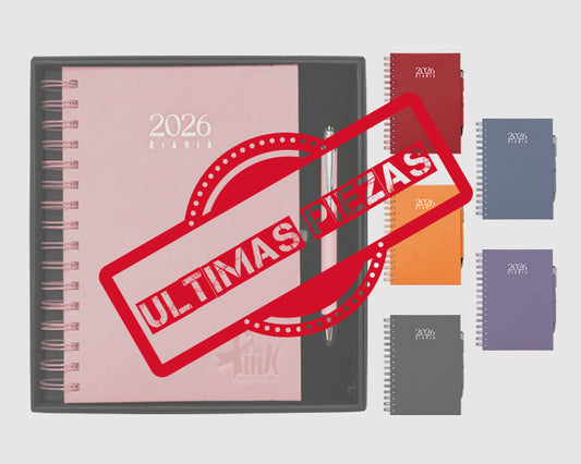 Agenda diaria con arillo Clio 2026