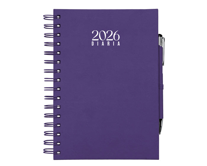 Agenda diaria con arillo Clio 2026