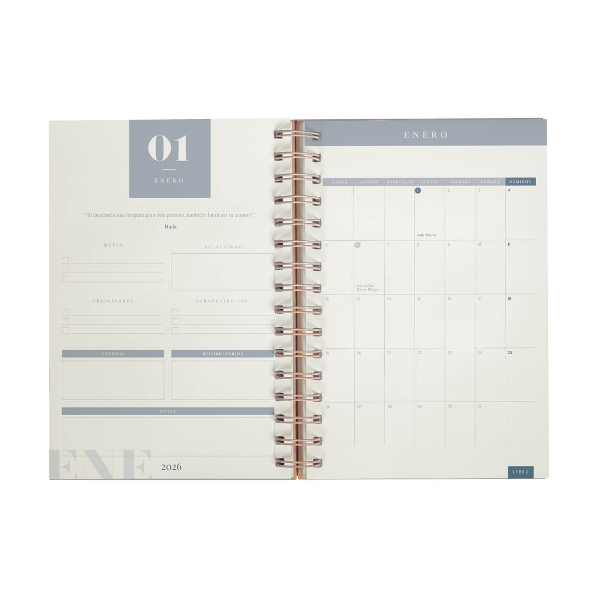 Agenda Diaria Lette 2026